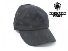 TORNADO MART/トルネードマート　ロゴモチーフ&ラメ刺繍メッシュキャップ
